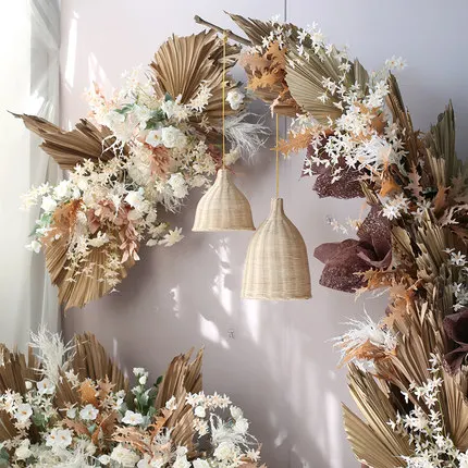 WHOLESALE artificial silk flower stand set decorative flowers and plants flower garland for decoration wedding decorations