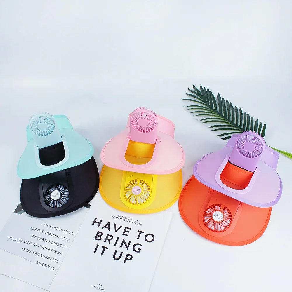 Latest Design Mulit Color Baseball Cap Sports Hat Cap with Fan 3 Speed Adjustable Fan Cap