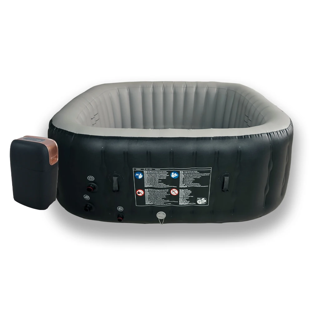 Square Massage Bath Crock Spa Inflatable Hot Tub Outdoor  Spa 180cm X 70cm Sale Smart Power GAL Pump Technical