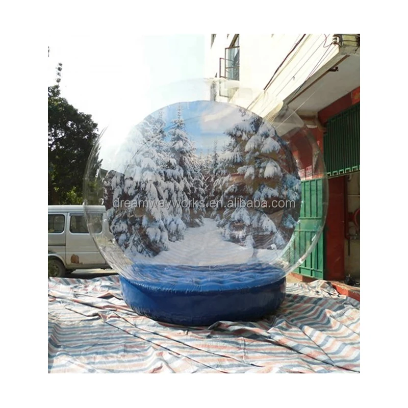 2022 Commercial Christmas Snow Globe Inflatable Photo Booth for Sale