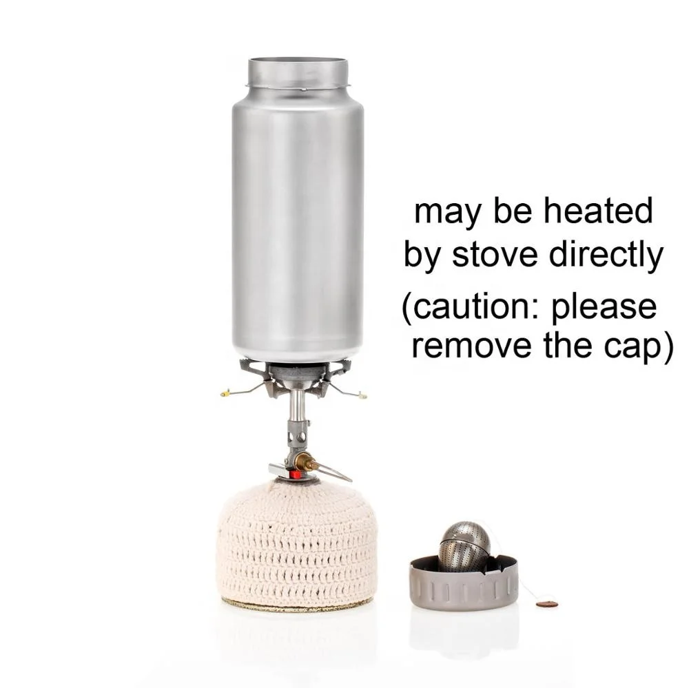 1200ml 40.5oz Wide Mouth Titanium Sports Water Drinking Bottle Large Capacity Single Wall Travel Hiking Cycling w/Carry Bag OEM