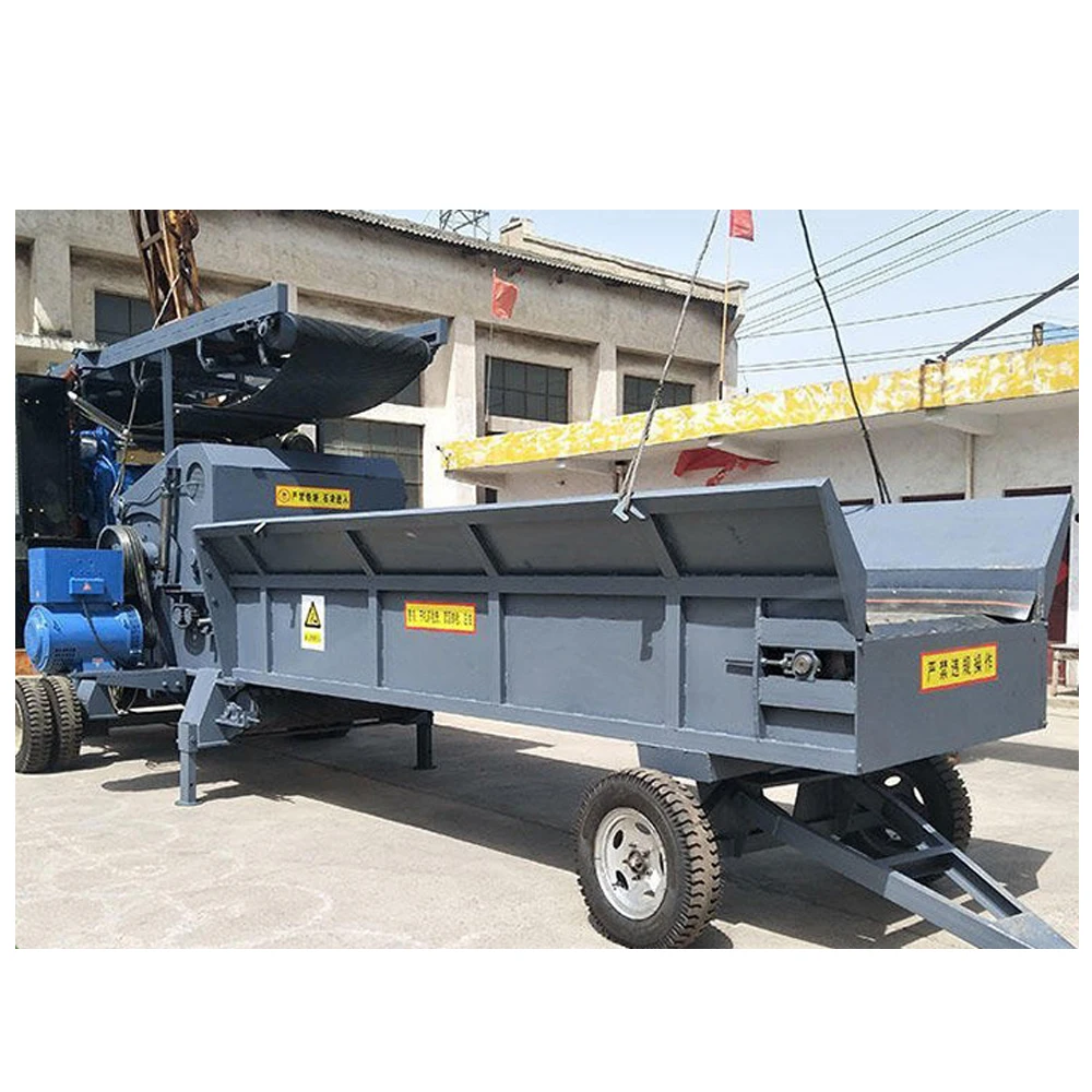 Heavy duty comprehensive wood pallet crusher machine forestry mulcher tree shredder wood chipper large multi functional