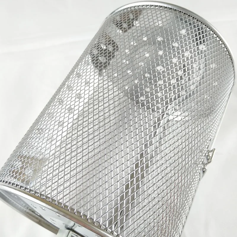 
Oven Accessories Rotary Grilling Cage Food Grade SUS304 Stainless Steel Roasted Peanut Nuts Grill Grill Baking Tools 