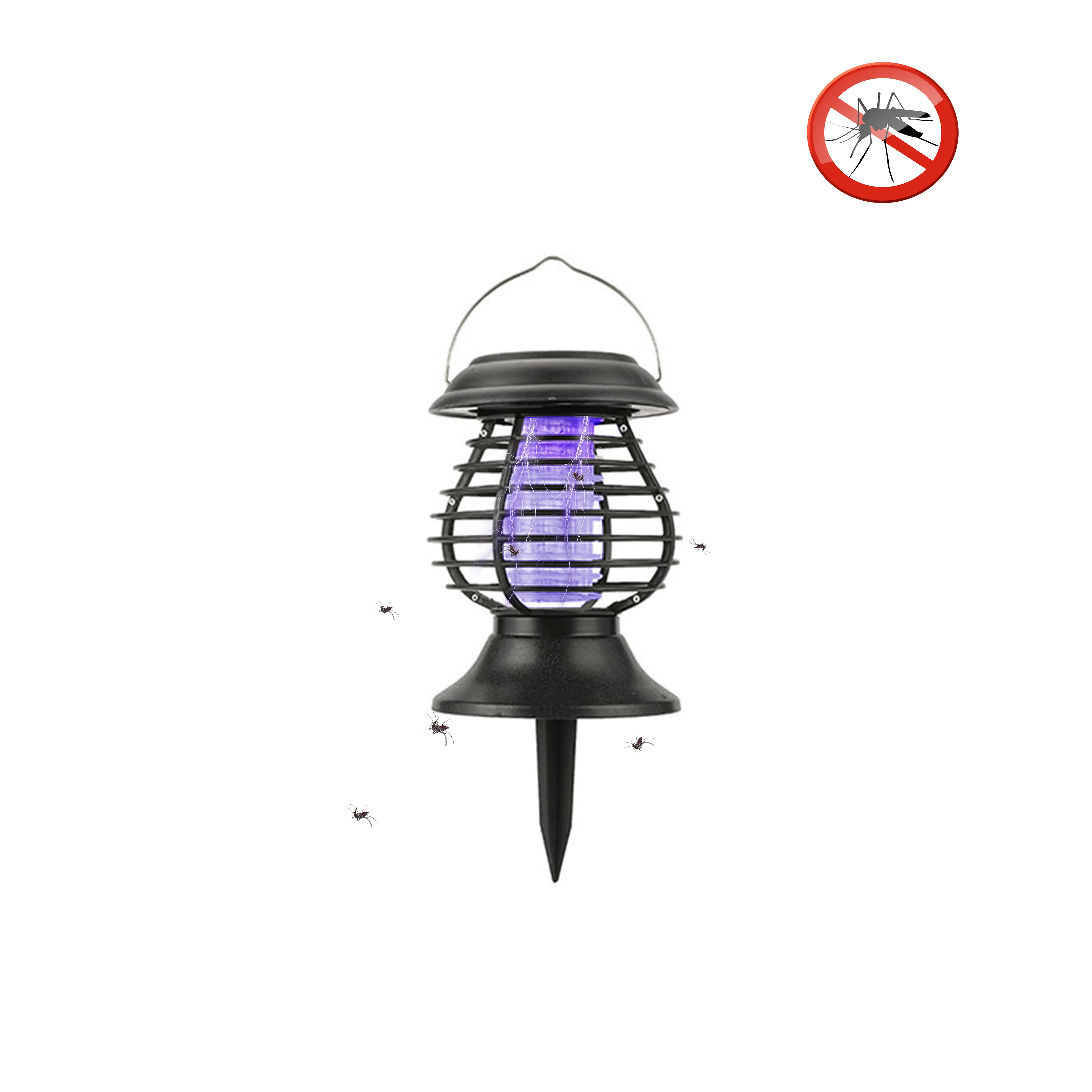  2021 Best Pest Control Lamp Portable Bug Zapper Waterproof solar power UV mosquito killer