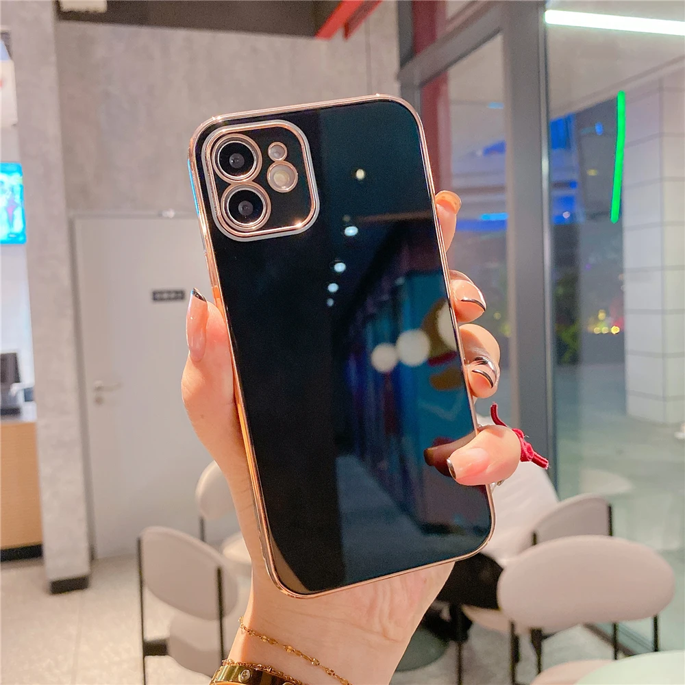 Candy color electroplated Silk screen protective precision camera glass case for iPhone 13 Series