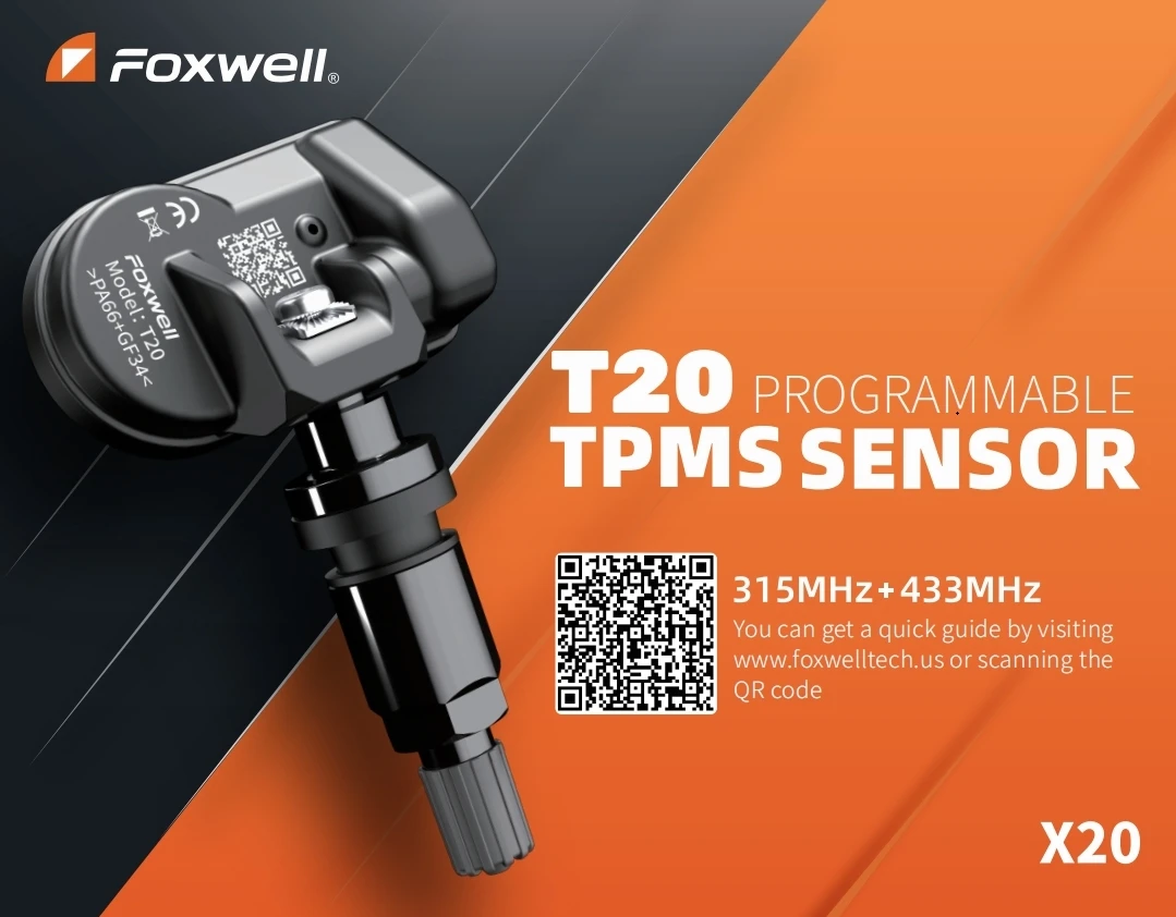T10 T20 Universal Car TPMS mx sensor 315/433Mhz Dual frequency two in one sensor Tyre Programmable Pressure Monitor TPMS Sensors