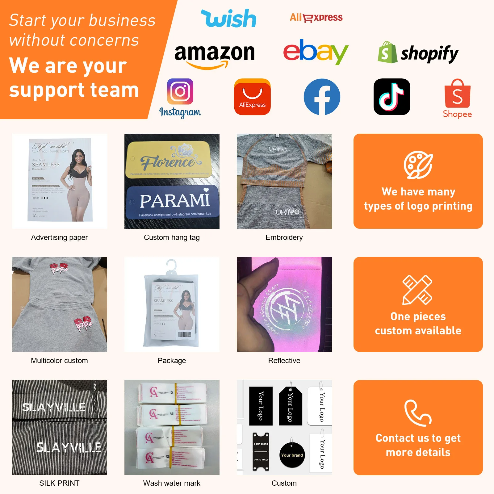 WAISTDEAR Logo Service 3 Piece Segment Slimming Belt Waist Trainer Elasticity Breathable Full Body Steel Boned Waist Trainer