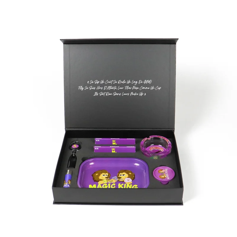 custom biodegradable embossed book style rigid cardboard luxury magnetic closure cosmetic packaging paper box with eva insert