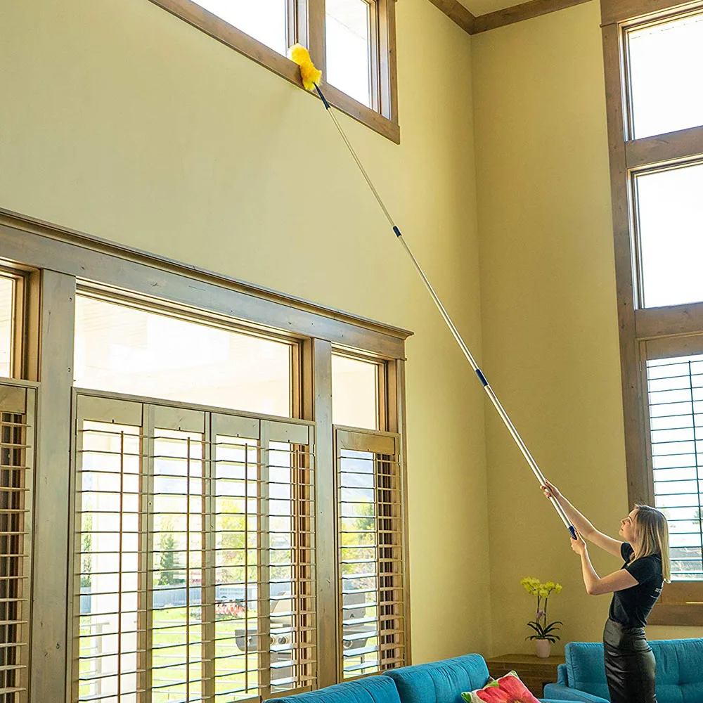 Extentool 30 feet adjustable telescopic pole retractable extension pole clamp extendable telescopic poles