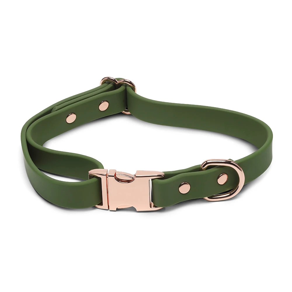 Wholesale Durable Silicone PVC TPU Waterproof dog harness set Heavy Duty Training Luxury Dog Collar and Leash