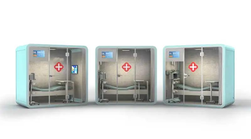 Modern design office meeting booth seating pods Soundproof Meeting room fast assemble sound acoustic office pods