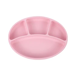 Sourcing Manufacturer wholesale baby suction plate baby feeding training silicone plate BPA free baby kids silicone plate sets