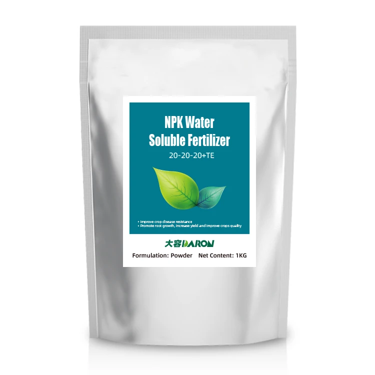 
Factory Price High Quality Water Soluble NPK Fertilizer 20-20-20+TE 