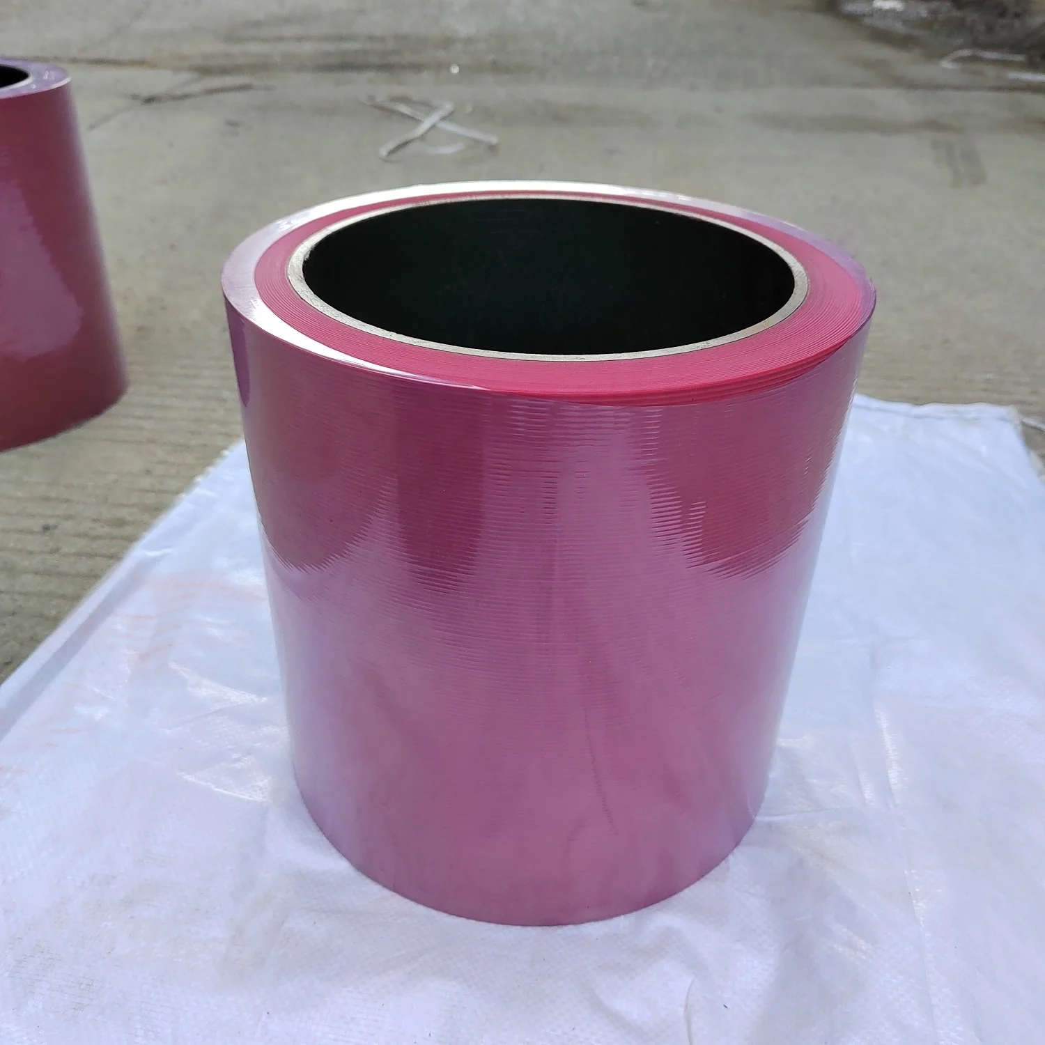 red color iron drum 10 inch SBR NBR rice rubber rollers for rice husker