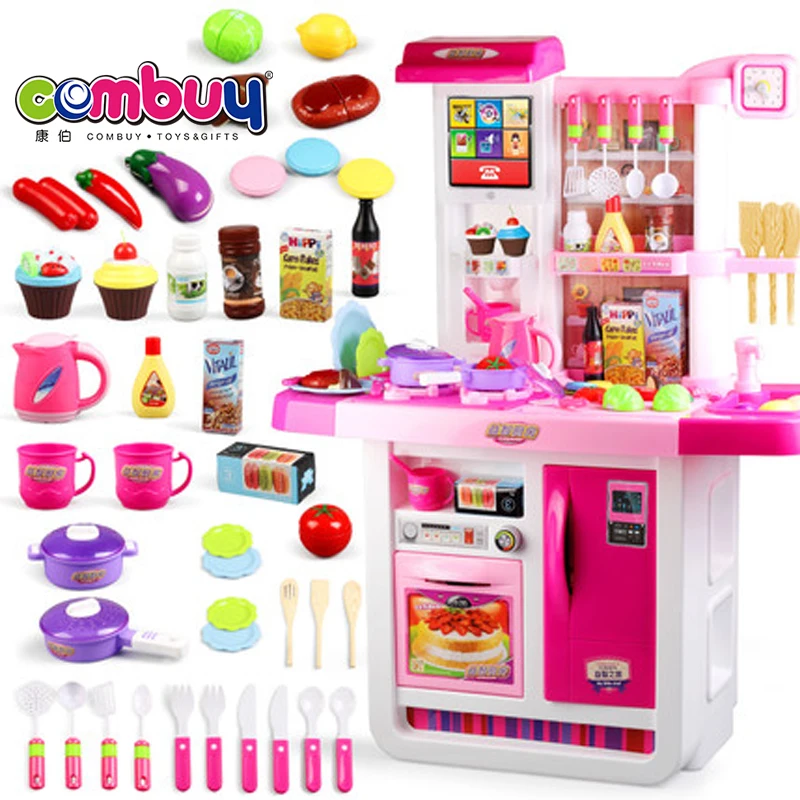 Best sale pretend play touch light music toy folding kitchen tables