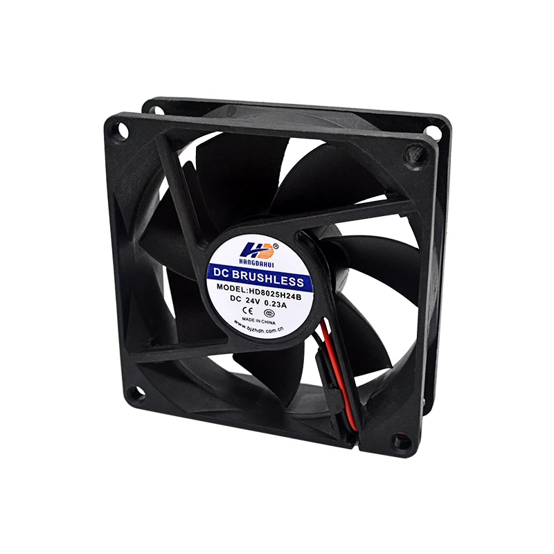 Hangdahui 80x80x25mm 4 pin pwm 80x80 axial fan cooling dc brushless axial fan 80*25mm axial cooling fan
