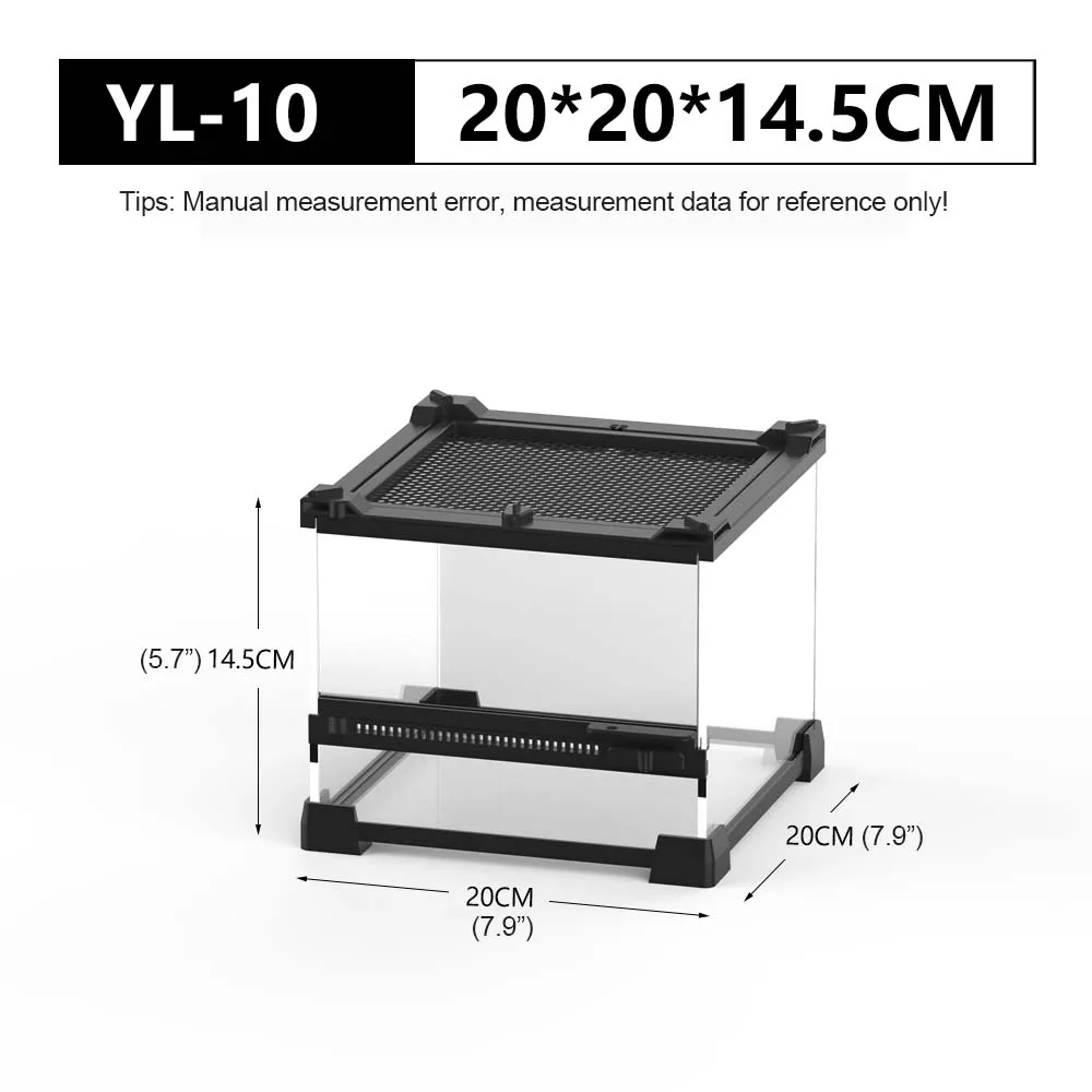 New Design High Transparent Single Door Glass Terrarium for Reptiles