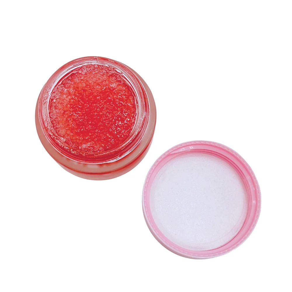 Private Label Lip Exfoliating Scrub Remove Dead Skin Moisturizing Smoothing Sugar Brightening Himalayan Salt Pink Lip Scrub