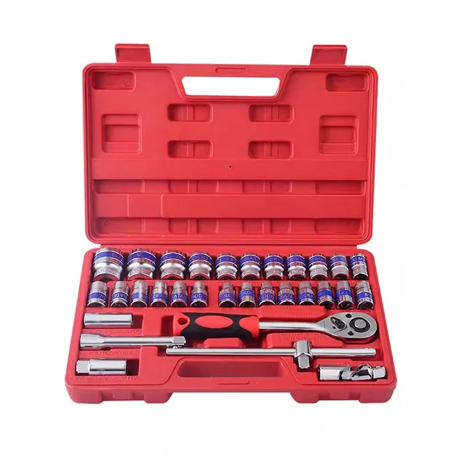 32 Piece Metric Set Professional Mechanical Machine Repair Combination Auto Repair Miniature Tool Socket