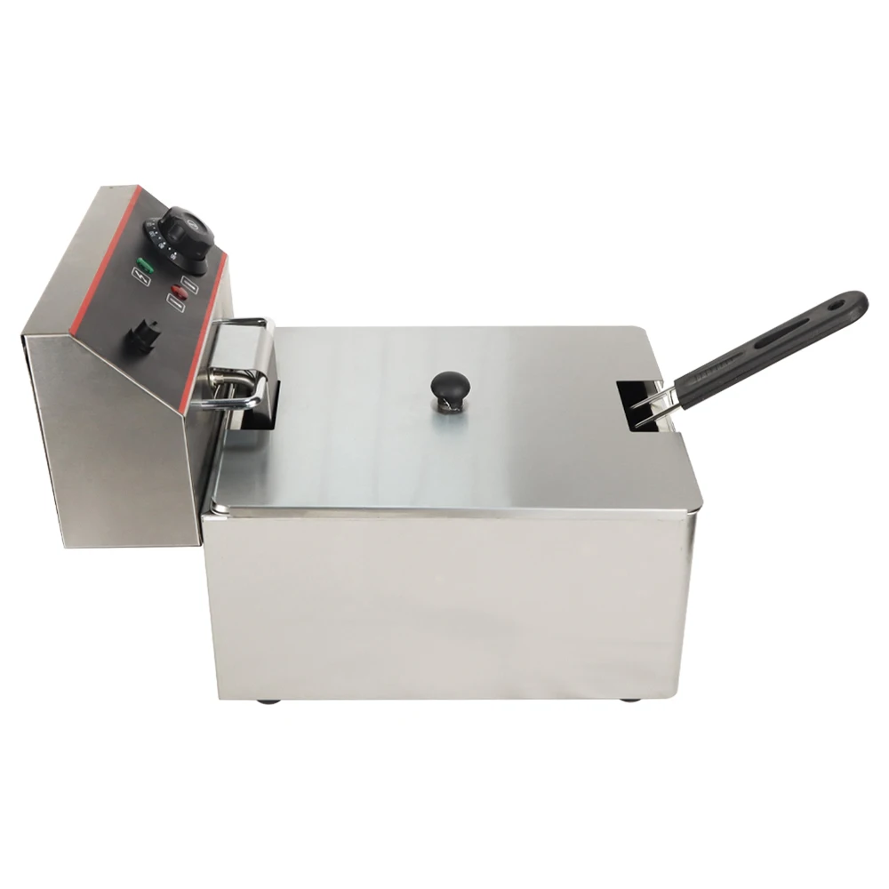 Top Seller Commercial Deep Fryer Machine Stainless Steel Electric Snack Machine Chicken Chips Deep Fryer