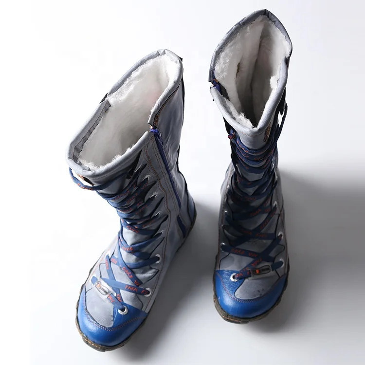 Зимние теплые меховые сапоги с прострочкой, модные и популярные женские сапоги до бедра, 2022