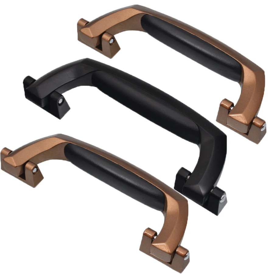 flight case hardware kit /alloy metal silver black color medical equipment pull handle  /wide handle luggage