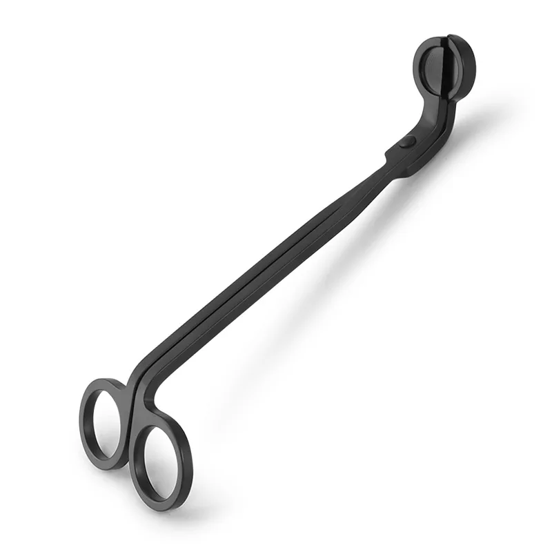 
High quality Private Label Wick Trimmer Candle Extinguisher black color gold candle snuffer wick dipper 