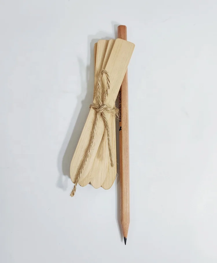 Garden Plant Identification Markers Bamboo Plant Labels