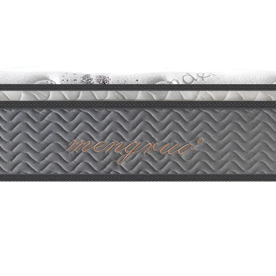 High quality vacuum compressed comfortable king size memory foam queen bed mattresses 5 zoned pocket coil spring mattress