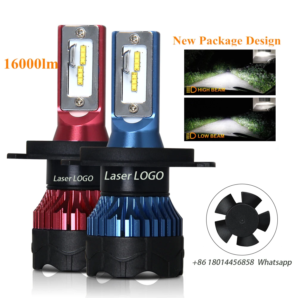 OEM K5 Perfect Cutline Fan Super Bright LED H7 H4 Bulbs 70W 16000LM 9005 HB3 HB4 5202 H11 H4 H7 Led Headlight for Auto Cars