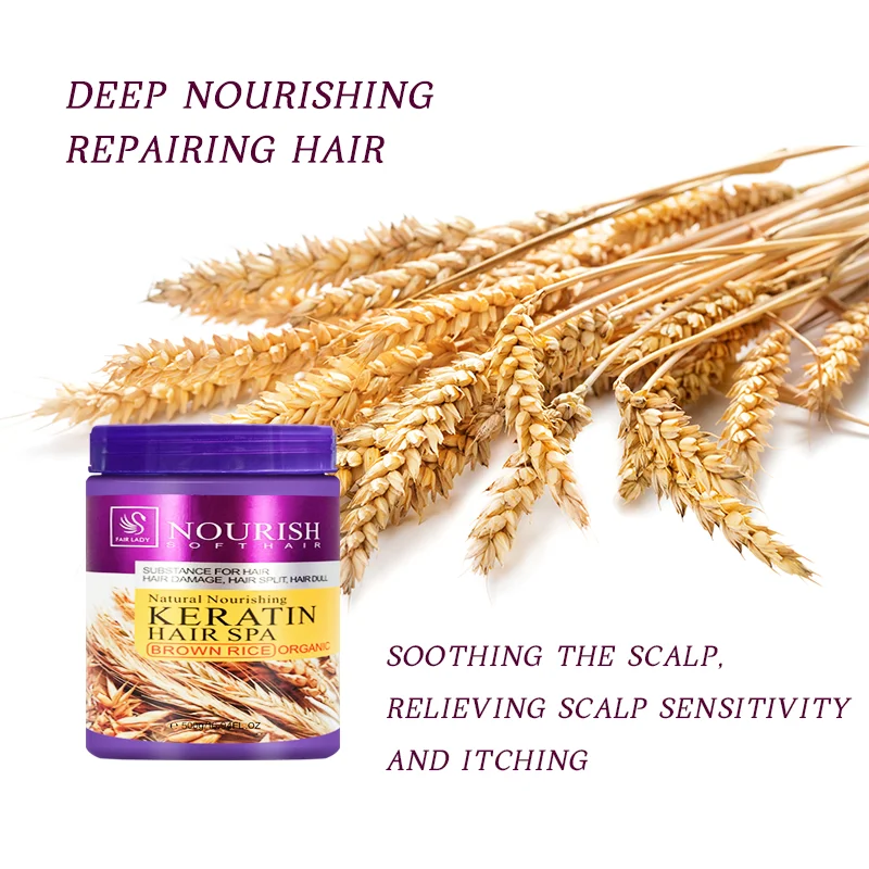 Custom Logo 500ML Natural Plant Hydrating Essence Deep Conditioning Biotin Collagen Keratin Hair Mask