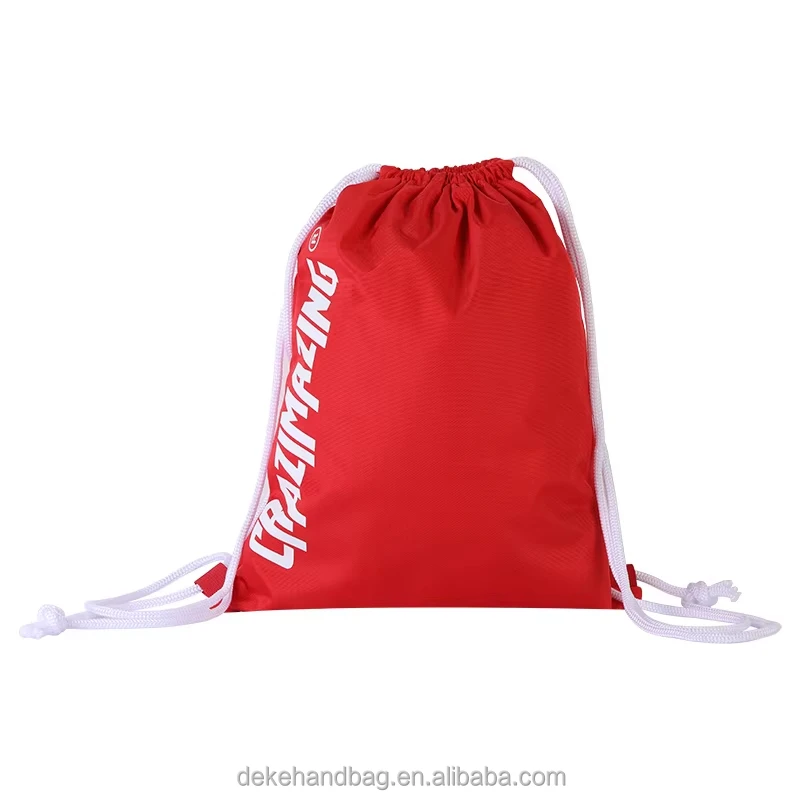 High Quality Custom Print Logo 900d Nylon Waterproof Drawstring Bag Polyester Storage Drawstring Backpack Bag String Backpack
