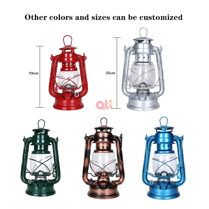 camping oil lamp burning lantern/wholesale retro kerosene lamps