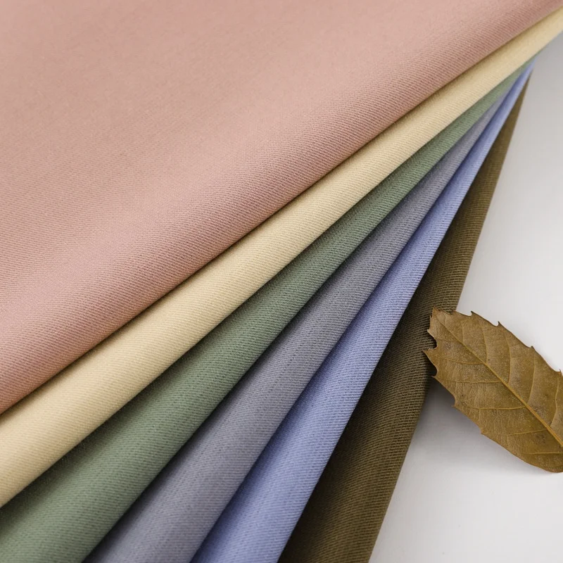 75% polyester 20% rayon 2% Tencel 2% Wool 1% Spandex TR wool tencel blended 213g  new style twill suits leisure set fabric