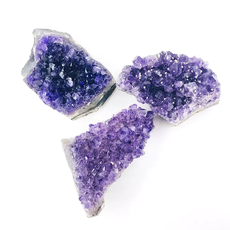 Hot sale natural crystal quartz geode dark purple amethyst cluster