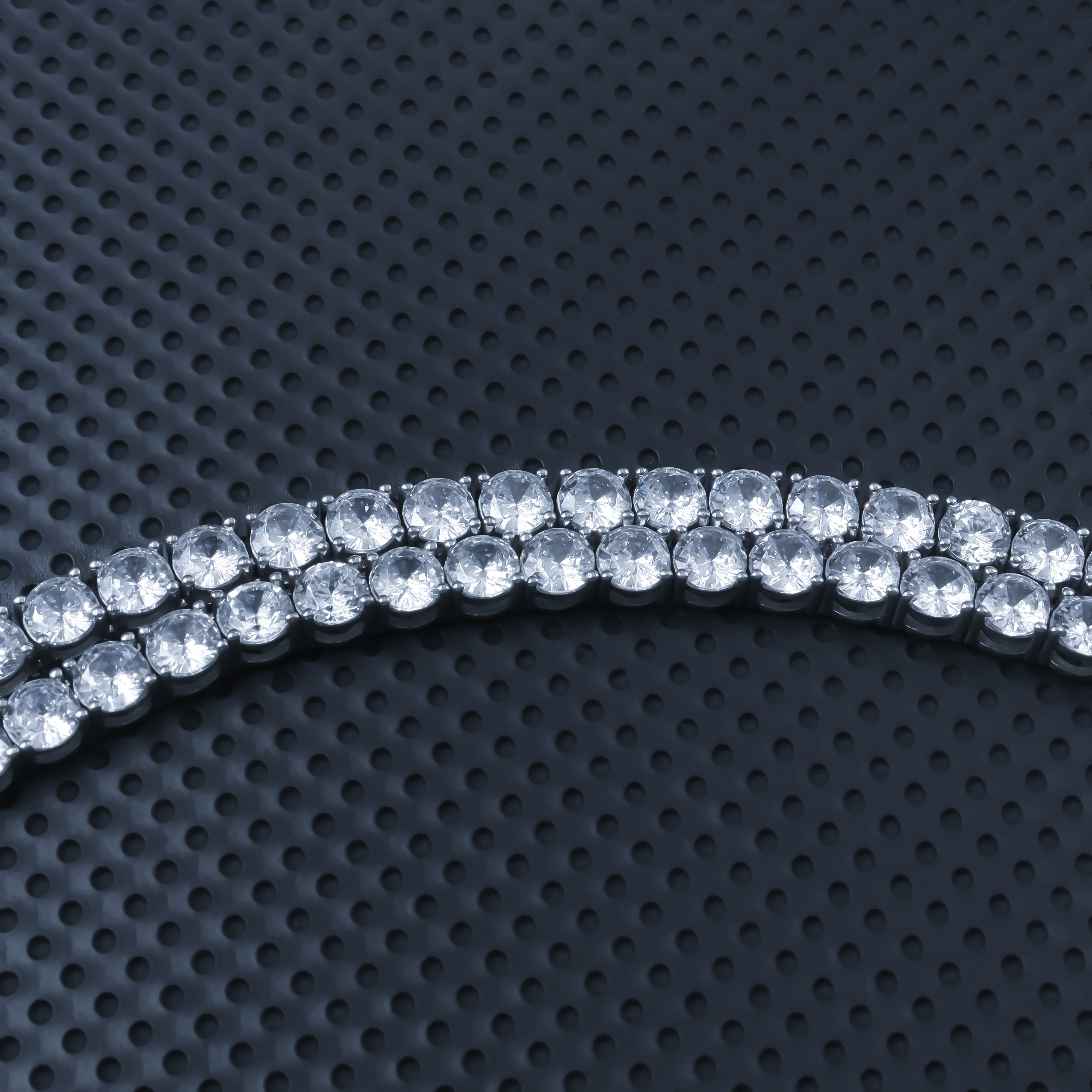 Wholesale Price fashionable Tennis Chains  VVS D  Hip Hop 925 Sterling Silver  5mm 6mm  Diamond Moissanite custom style