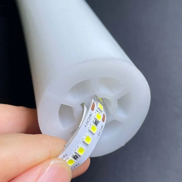 360 Degree Glowing Led Neon Flex Strip Round Diameter 20mm 22mm 25mm 40mm RGB DMX Flexible Silicone Neon Tube LED Rope Lights