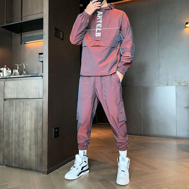 Wholesale custom logo sublimation reflective slim fit sports psg mens sportswear tracksuit