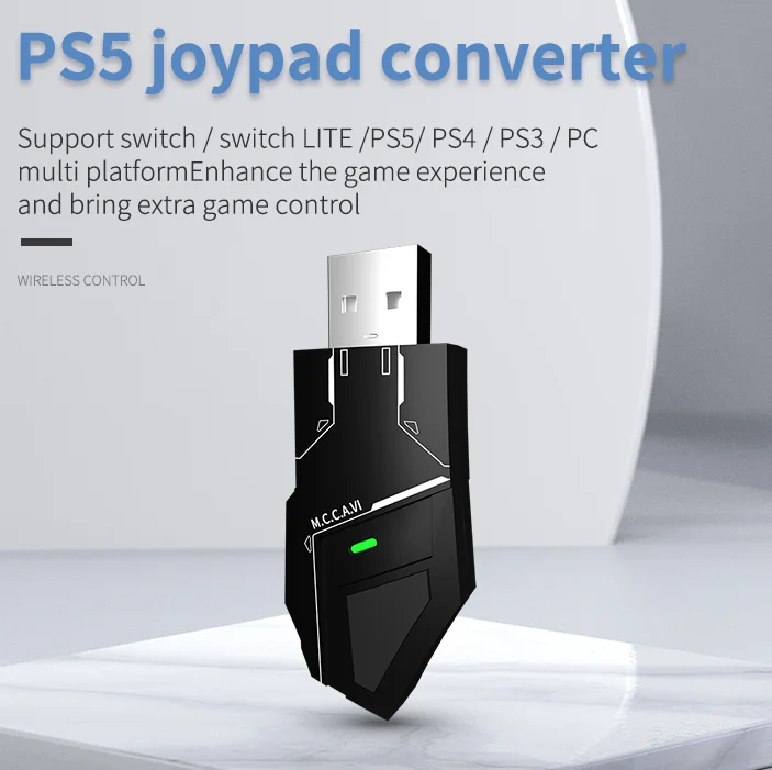 Игровые аксессуары беспроводной контроллер-адаптер для консоли PS4 PS5 Switch XBOX NS NSL Windows ПК