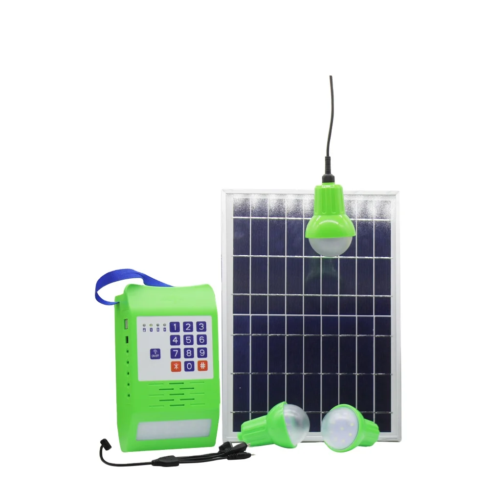 Solar Run Brand Competitive10w/12w/15w/20w PAYG Pay as You Go DC 12v Solar Home System for Off Grid Household Use MPPT 5 Hours