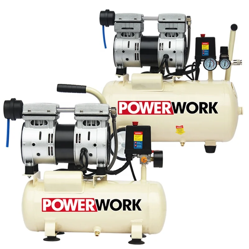 high quality Oil-free silent air compressor  8bar  Direct-Air compressor  with wheels 50L