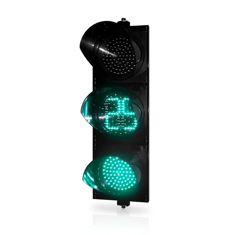 200mm RYG LED traffic light with digital countdown timer  for driveway