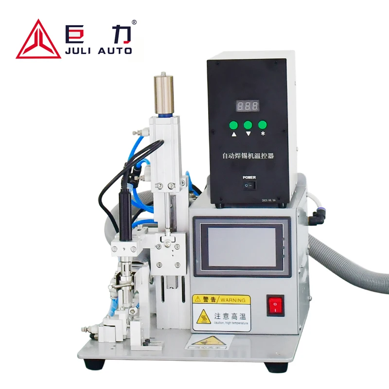 Automatic tin feeding machine constant temperature soldering iron tabletop multi function foot semi auto solder machine