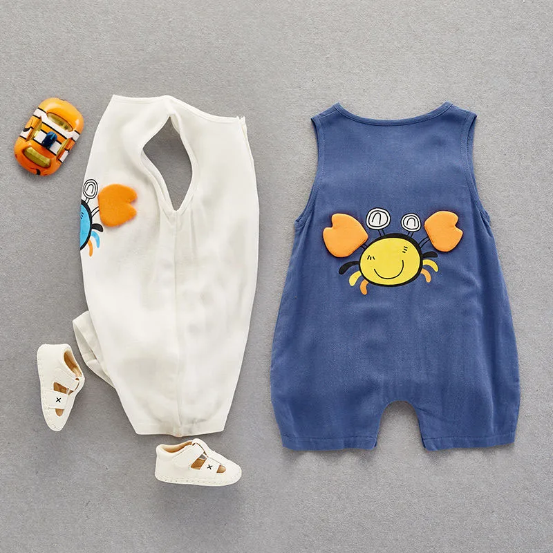 Spring Summer Baby Boy Rompers Newborn One-piece Suit Baby Girl 100% Cotton Jumpsuit Neutral Infant Clothes Kids Skin Friendly