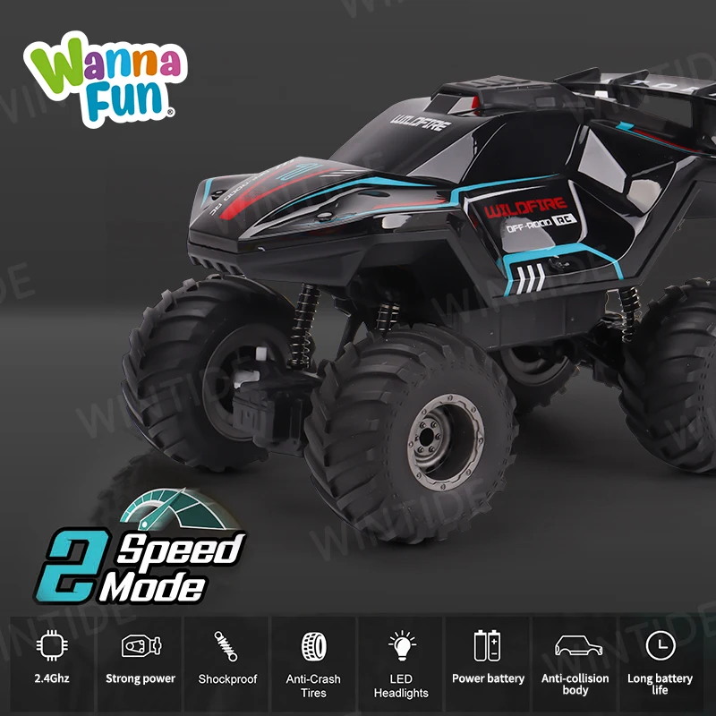 2.4G Brushless High-Speed Racing Car Off-Road Truck Monster Remote Control Rock Tracked Vehicle for Kids Minis Style