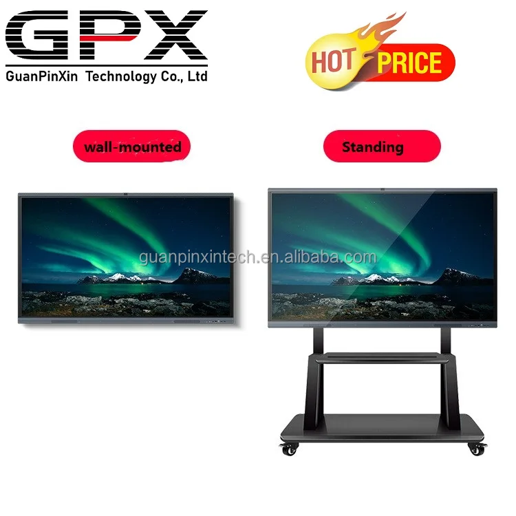 OEM ODM 4K Dual System Smart Digital Board 55 65 75 86inch digital interactive whiteboard