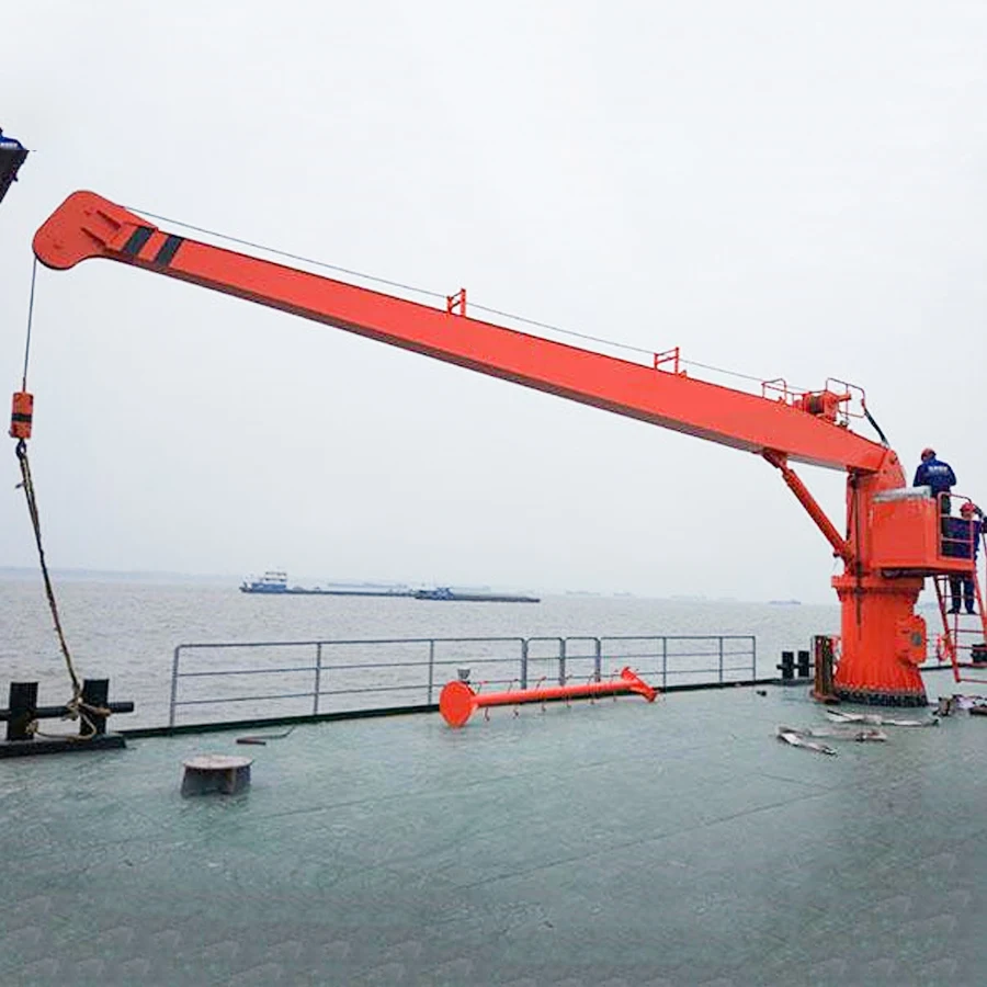 Marine Track Mounted Telescopic Hydraulic Ship Unloading Crane
