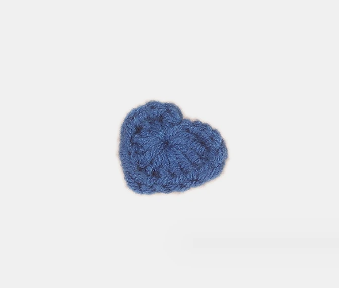 Handmade crochet heart shape candy color clothing Accessories Hair accessories Shoes Flower  diy clothing accessories