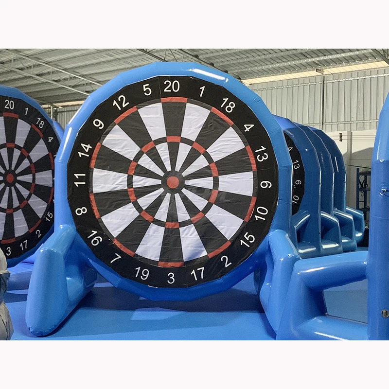 Portable Inflatable Soccer Target Football Shoot Inflatable Dartboard Kid Party Games For Activity