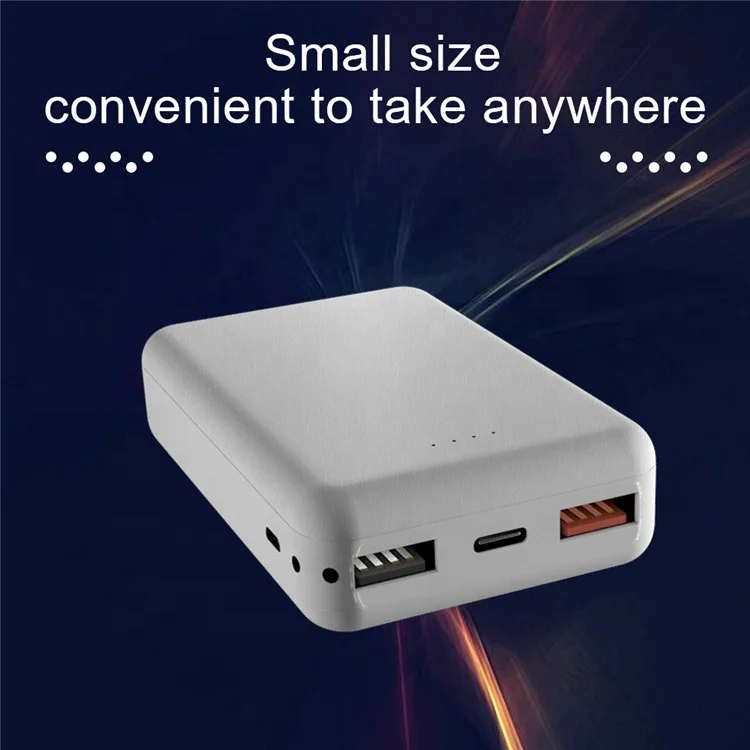 Hot Sale PD18W QC3.0 2 USB Portable Charger Mobile Pocket Power Bank 10000mAh